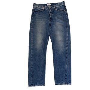 Tanaka Straight Jean Trouser Japan Vintage Blue Medium Wash Mid Rise Denim 30